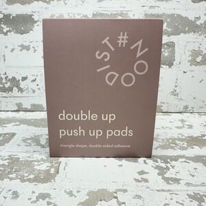 NOOD Double Up Push Up Bra Inserts Womens‎ C Soft Tan Brown Silicone Adhesive